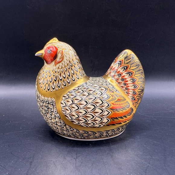 Royal Crown Derby "Farmyard Hen" limited edition paperweight no. 1424 of 5000. - Picture 4 of 12
